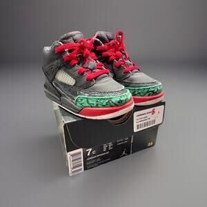 Nike Air Jordan Spizike BT Toddler Size 7c Black/Varsity Red Lace Up